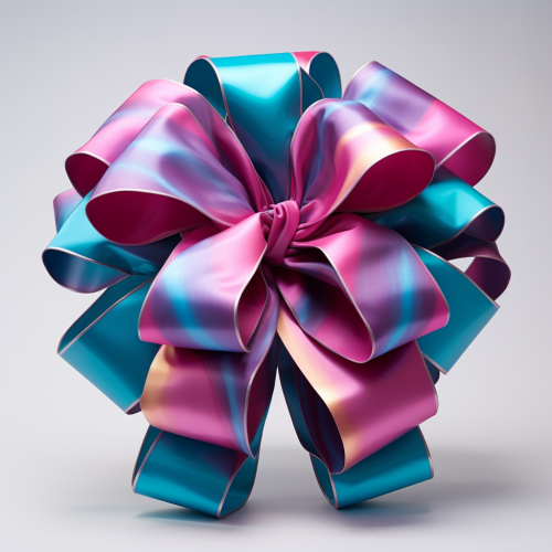 Colorful luxury gift bow