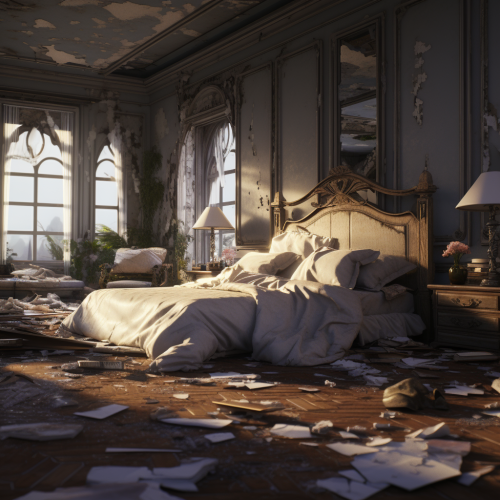 Luxurious Messy Bedroom Design