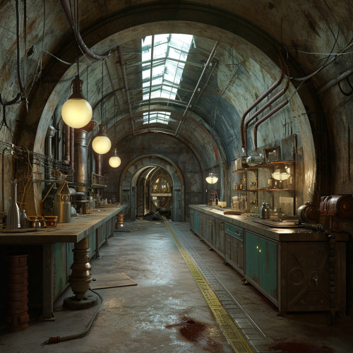 Hiperrealistic Mad Scientist Lab Image