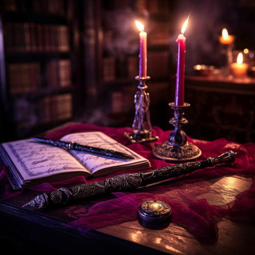 Dark Purple Wood Magic Wand