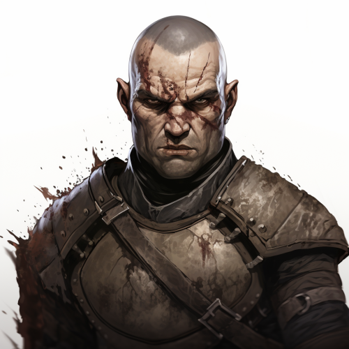 Battle-Scarred Male Human Fighter Battle-Scarred Male Human Fighter