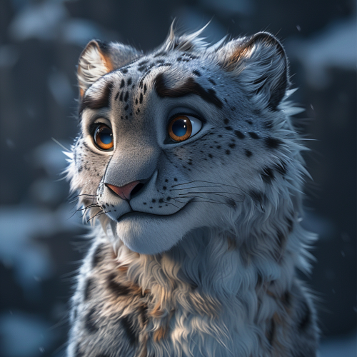 Male Snow Leopard Zootopia Style