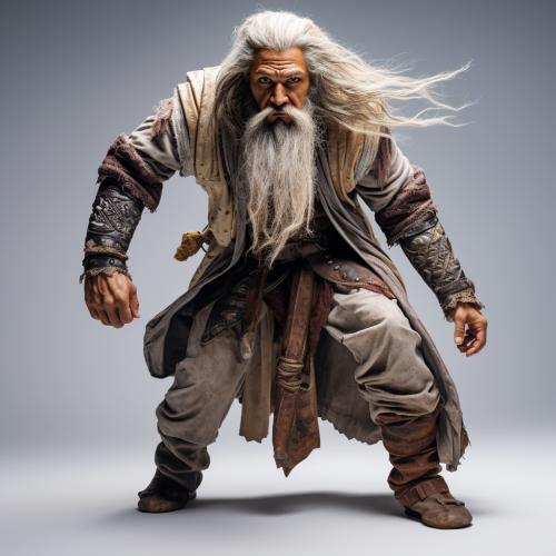 Exotic male wizard with determination Exotic male wizard with determination