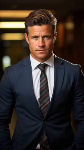 Professional male lawyer in portrait