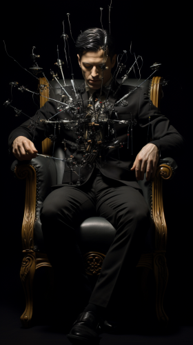 Man injecting himself with a syringe