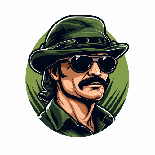 Man with Mustache Bandana Pit Viper Sunglasses