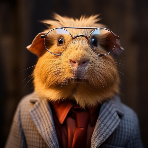 Man Pig Guinea Wearing Sunglasses