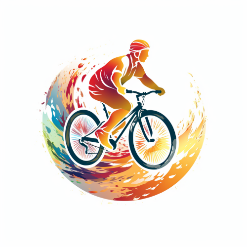 Man Riding Bicycle Logo Design Man Riding Bicycle Logo Design