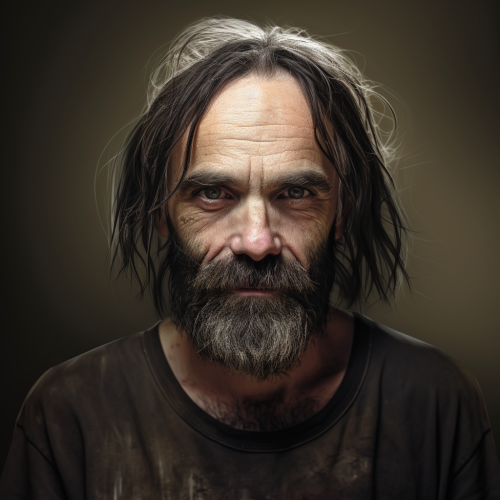 Image of a scary Charles Manson look-alike Image of a scary Charles Manson look-alike