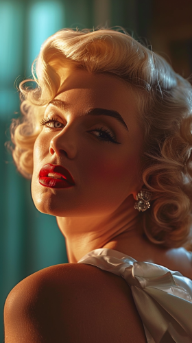 Marilyn Monroe in glamorous pose