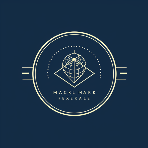 Bright and bold market blueprint logo