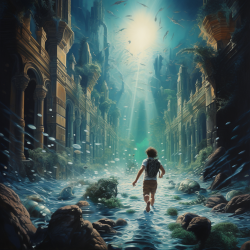 Martin Mystere Running Towards Atlantis