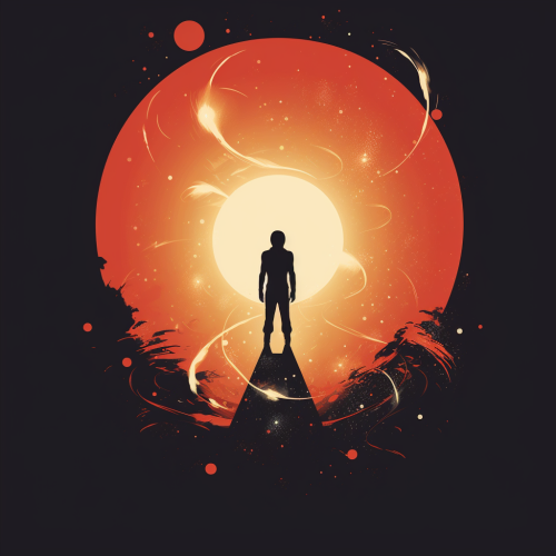 Minimalist depiction of Marvel Comics Universe