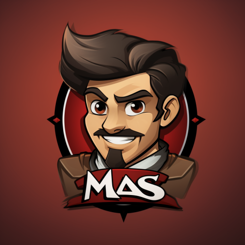Creative mason character logo icon avatar