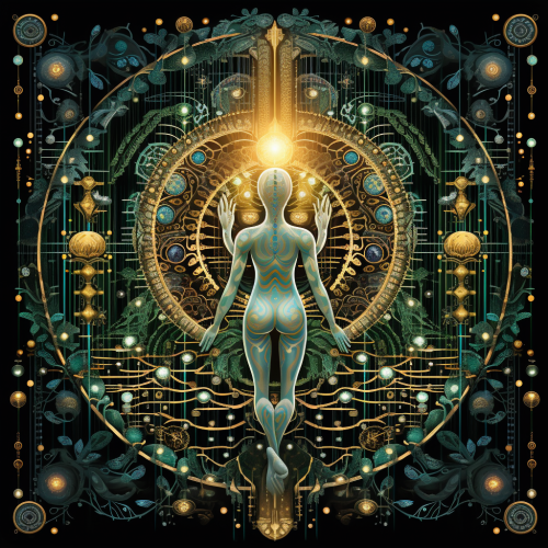 Art Nouveau image with occult symbolism