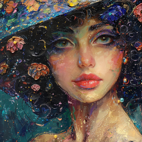 Mayqueen impressionist portrait artwork