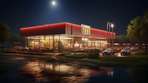 McDonald's Restaurant Ed Hopper Style