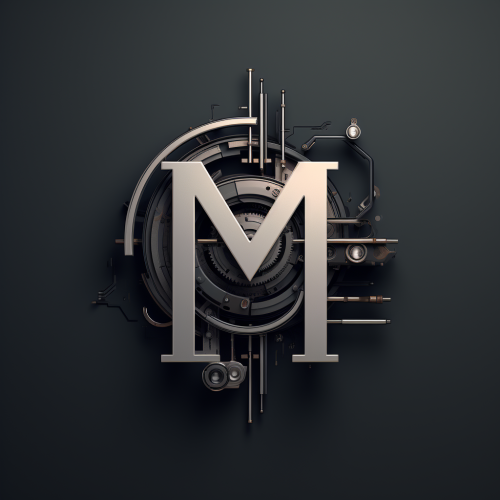 Minimal mechanical magazine logo design