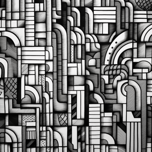 Simple outline with thick lines