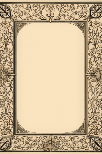 Medieval page border design
