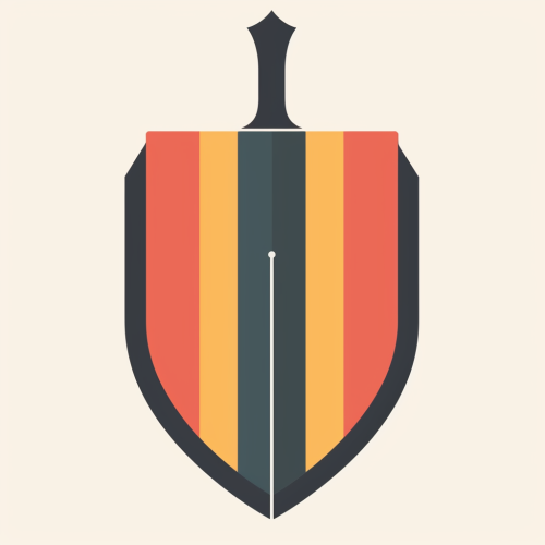 Medieval Shield Color Palette Illustration
