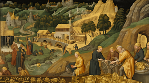 Gold Art in Medieval Style