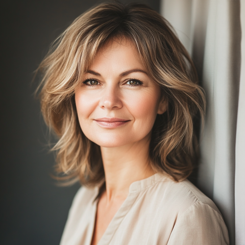 Middle-aged woman decor blog author