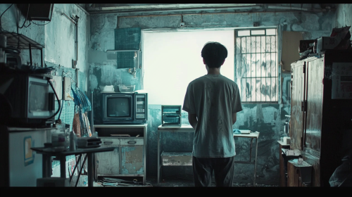 Young Worker Leaving Work