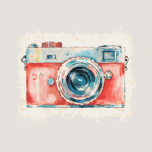 Stamp graphic design with watercolor background