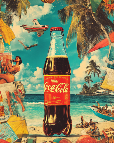 Vintage Caribbean Soda Poster Blend