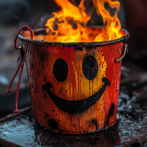 Cute Smiley Face Bucket Hero