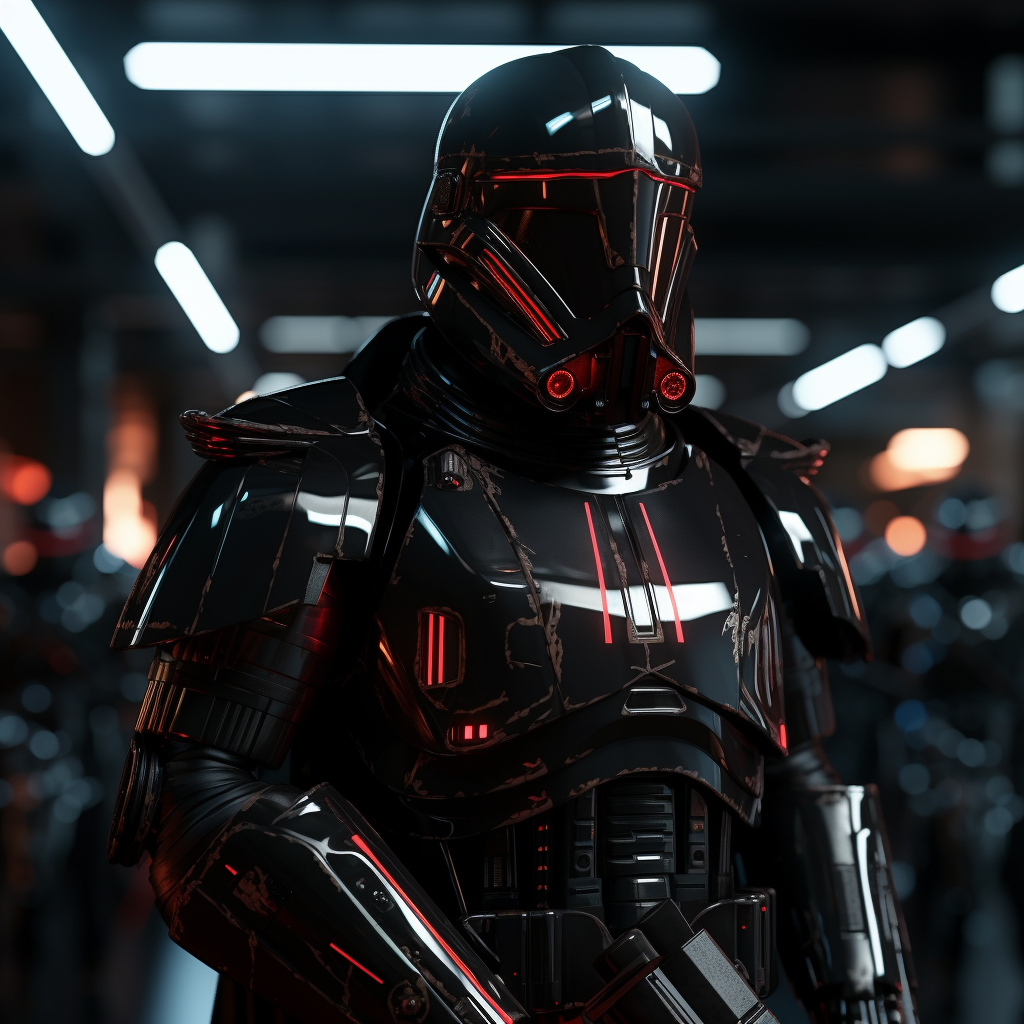 4. Ultrarealistic armored sci fi Star Wars soldier image