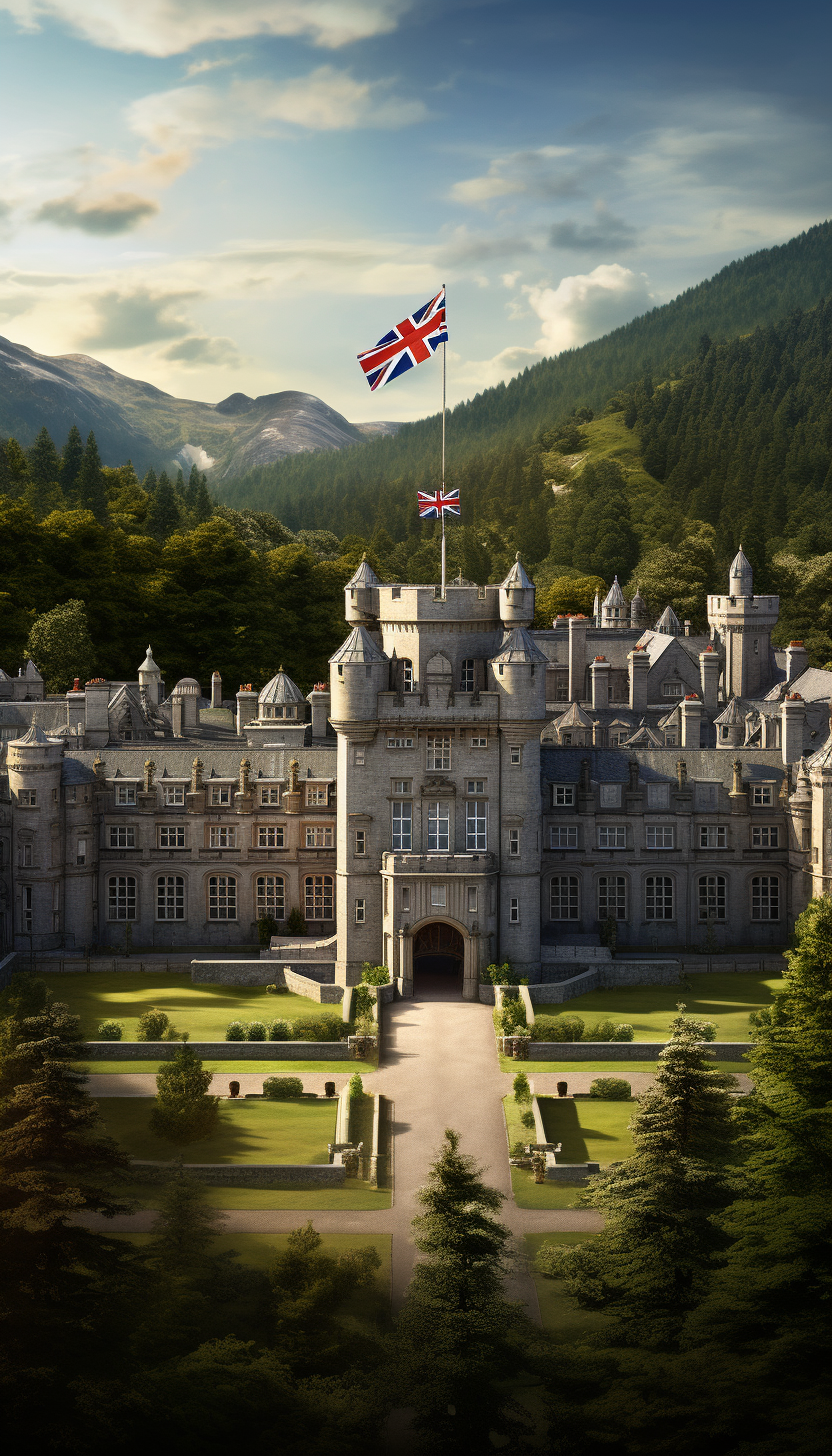 4. Stunning image of Balmoral Castle in Scottish Highlands