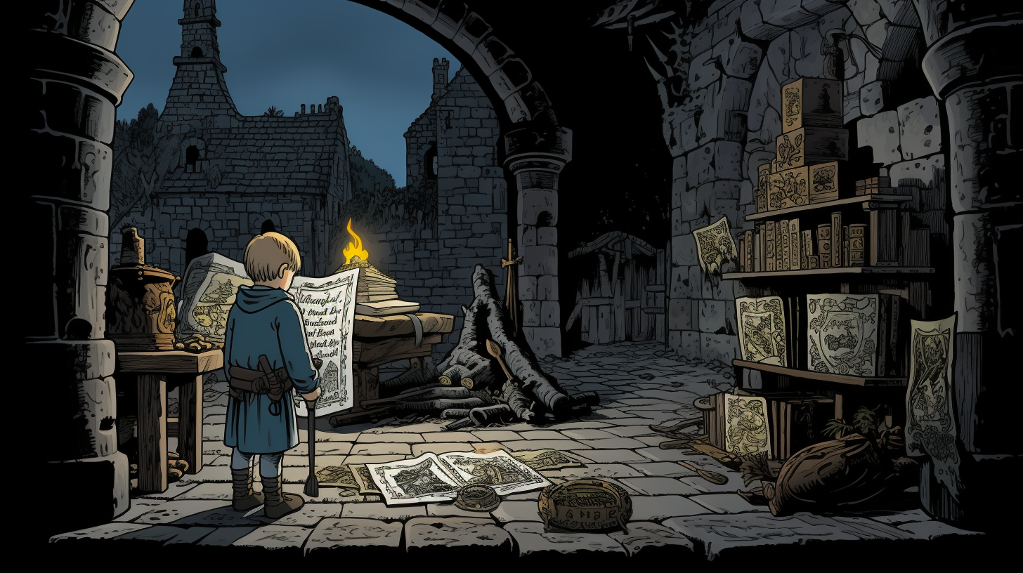 4. Hergé Tin Tin comicbook in Dark Souls universe