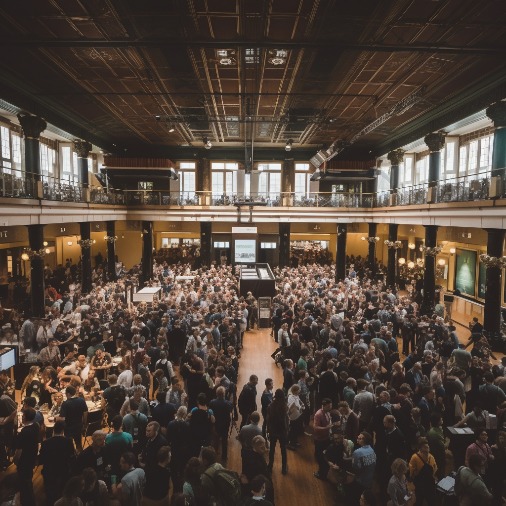 4. A bustling conference floor at The Things Conference in Amsterdam