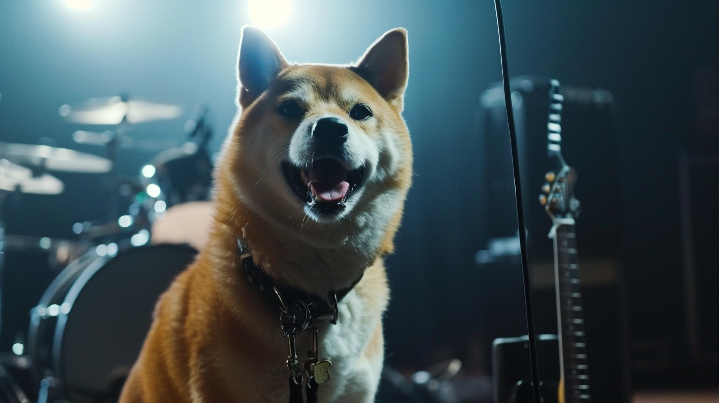 4. Doge singing on stage, Friday love.