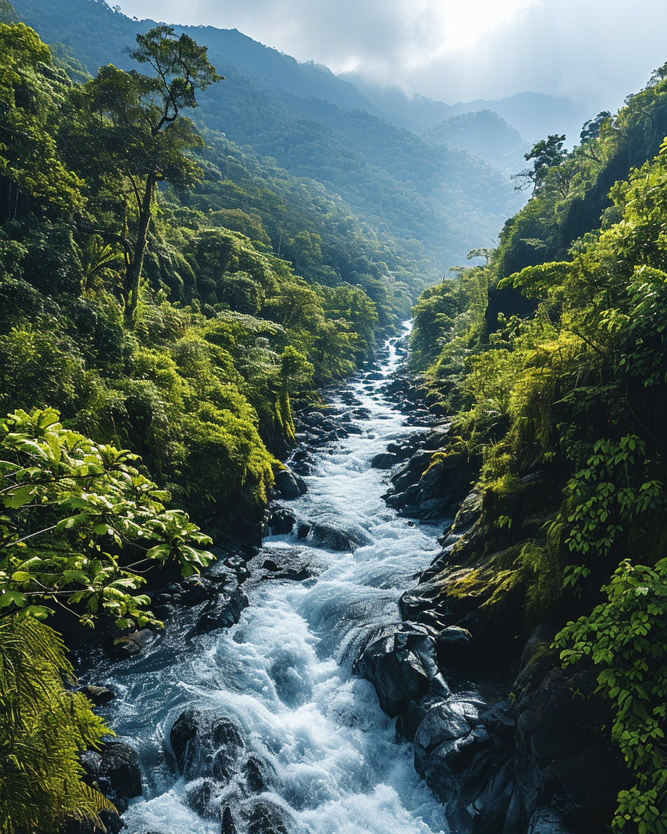 4. Aerial view of majestic waterfalls ?