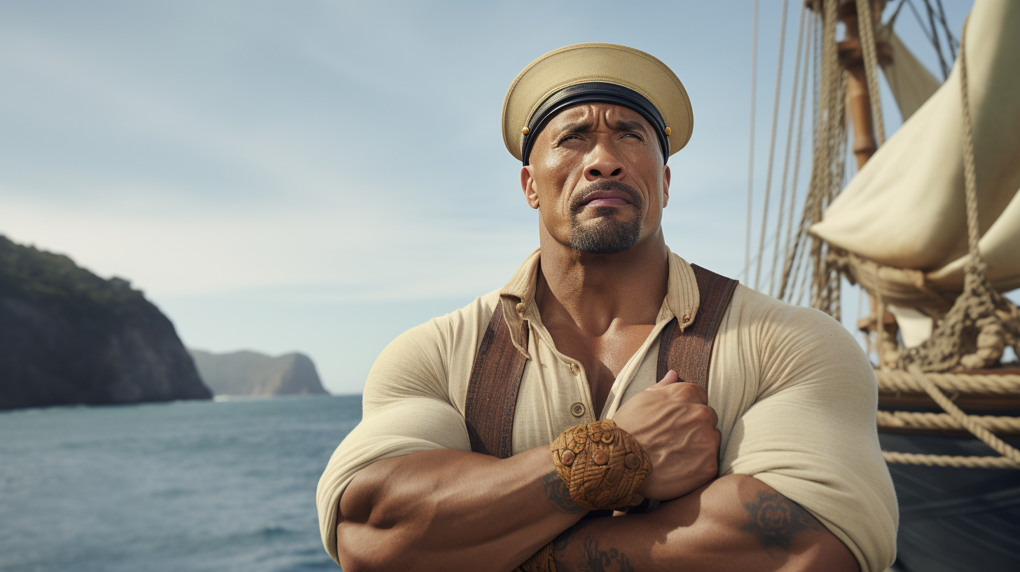 4.  Dwayne Johnson as Popeye the Sailor