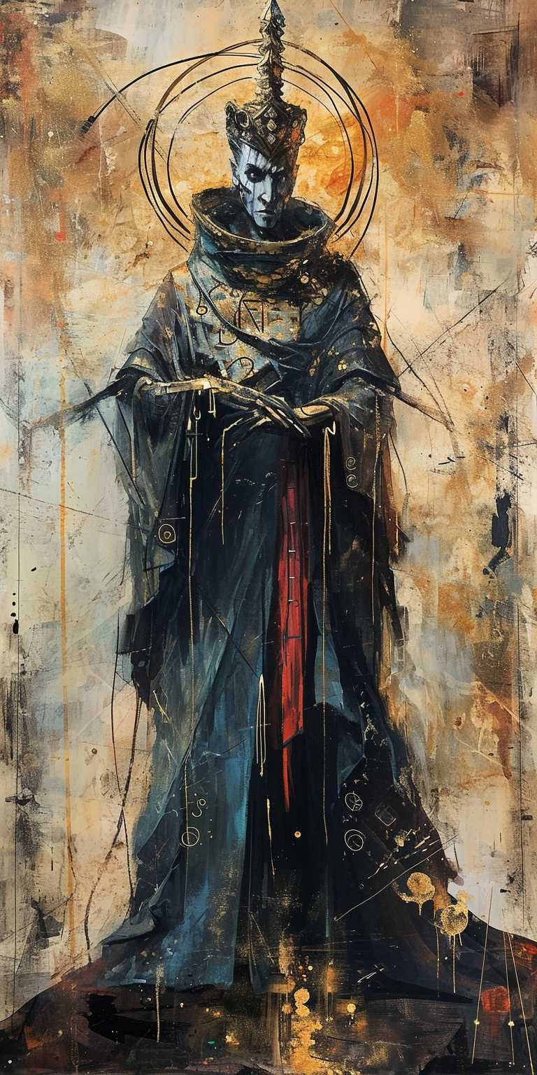 4. Emperor Ryder Tarot Card in Enki Bilal's Sci-Fi Art