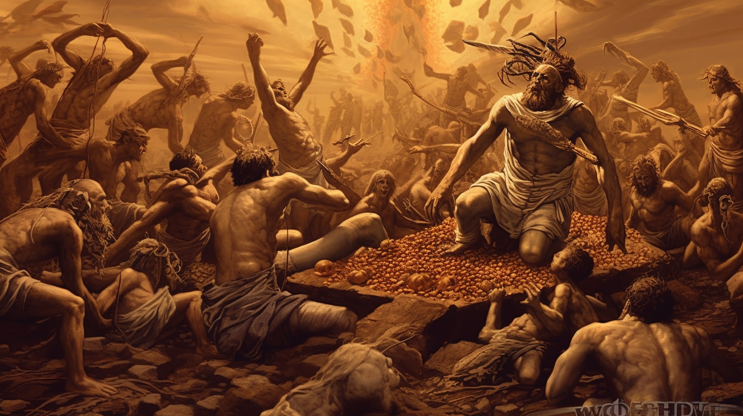 4. Image depicting Enlil's plan for famine