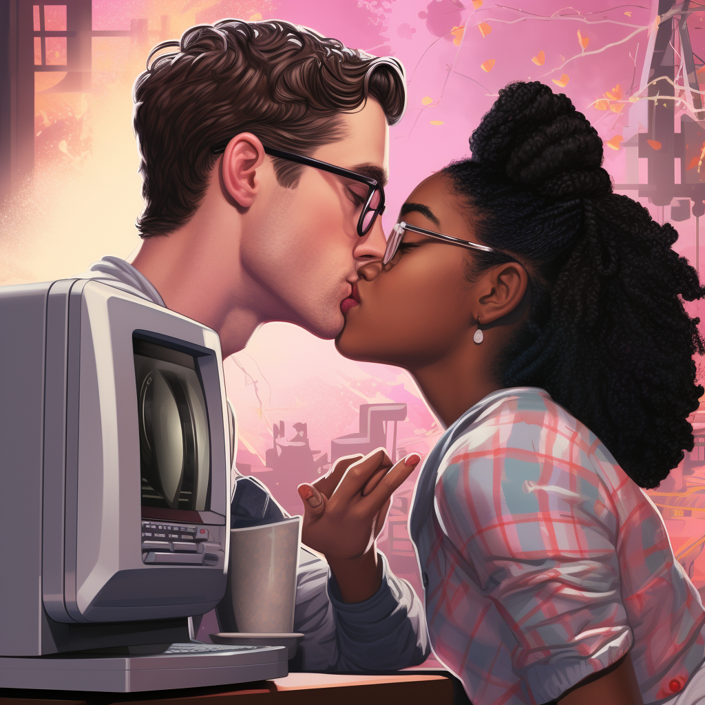 Nerdy white boy crushing on black girl