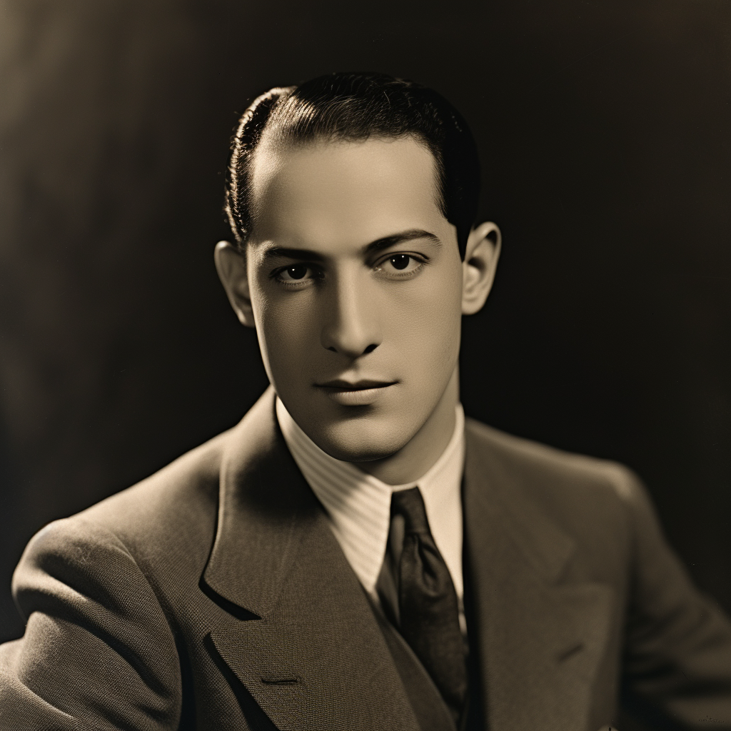 4. Close up of George Gershwin