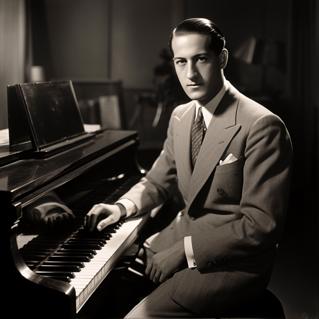 4. Portrait of George Gershwin in 30s