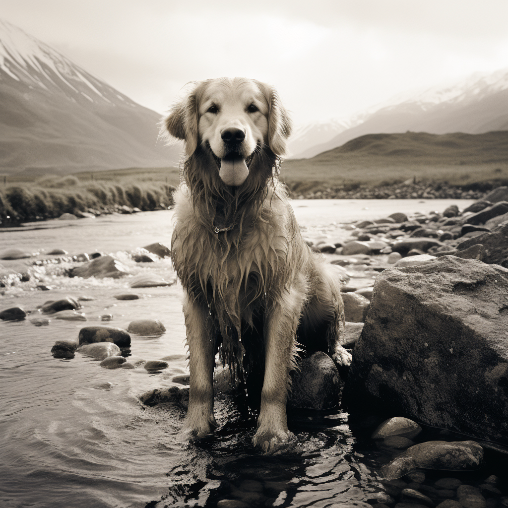 4. Historical images of Golden Retrievers in Scotland