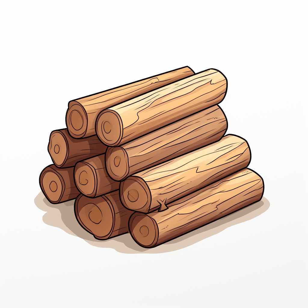 Pile of Wood Logs Image