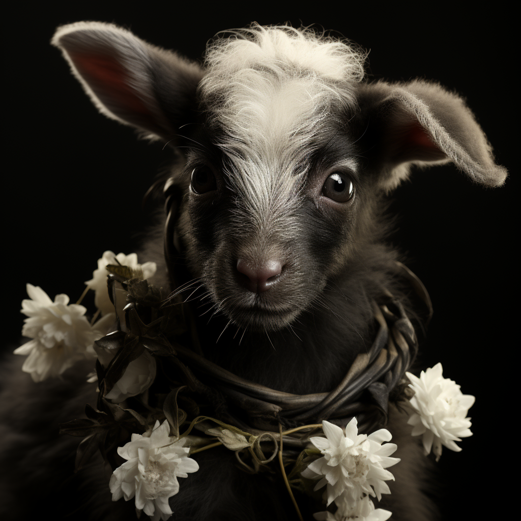 4. Lamb wearing crown of thorns