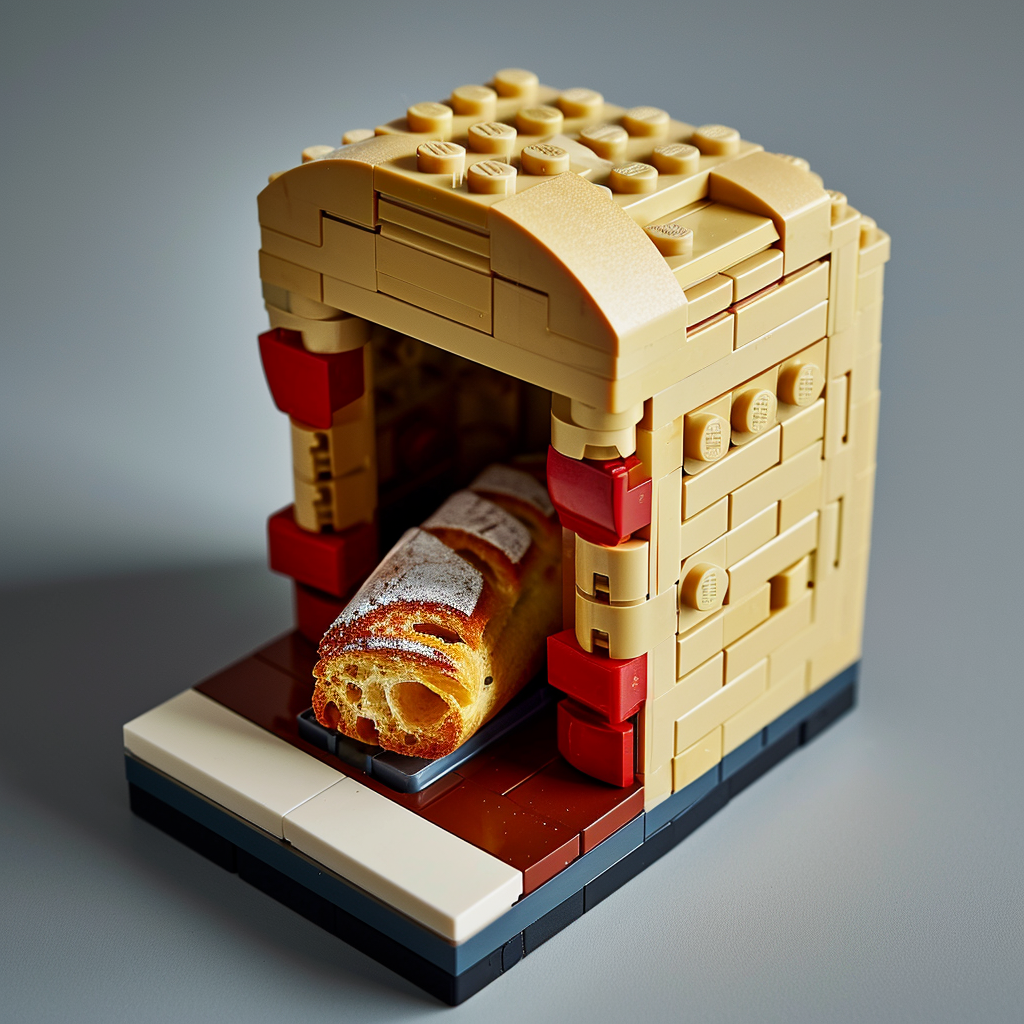 4. Image of LEGO package with baguette builder set