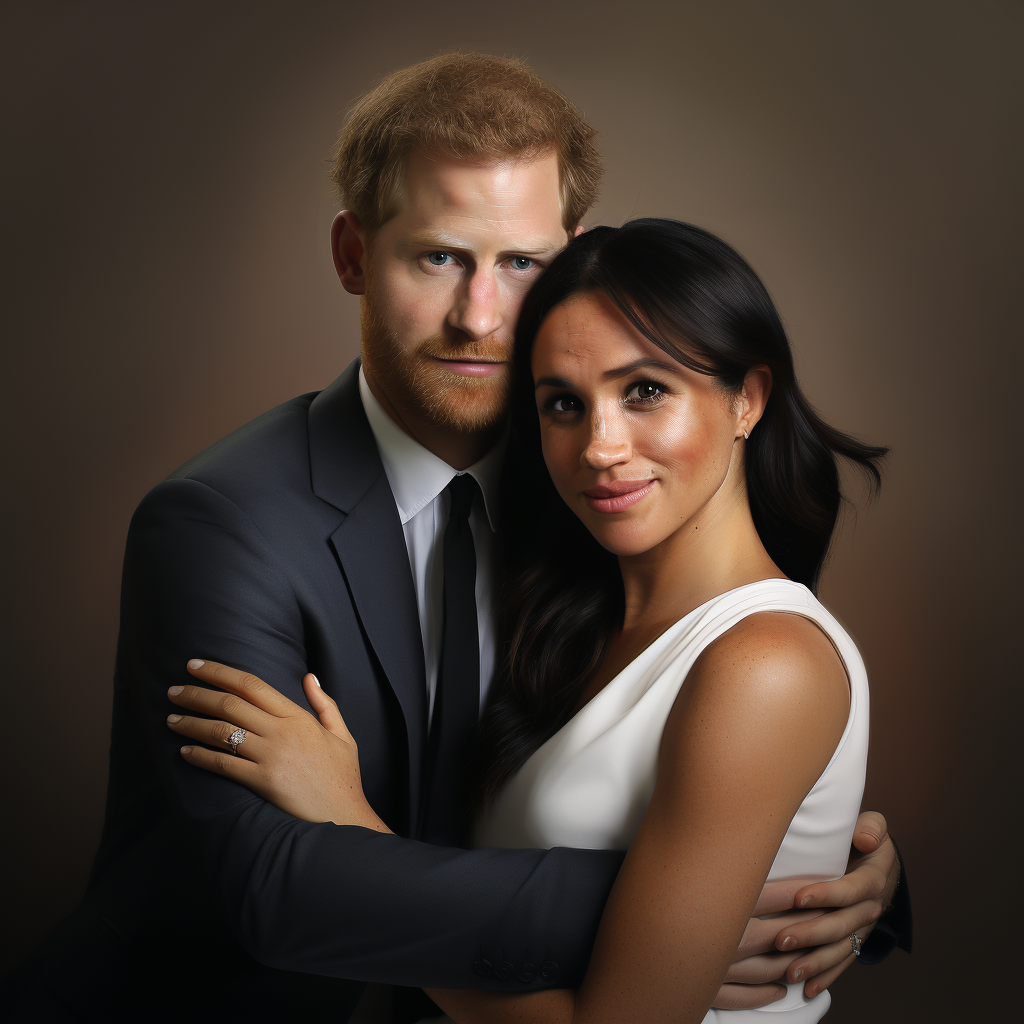 4. Stunning image capturing Prince Harry and Meghan Markle