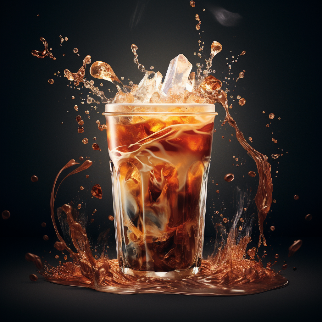 4. Delectable and refreshing iced coffee creation