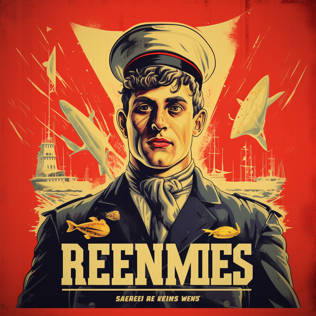 4. Captivating poster of RENNES with a sailor